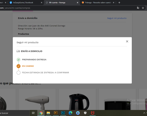 Necesito saber cuando llega mi producto