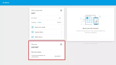Retencion de dinero por error del sistema