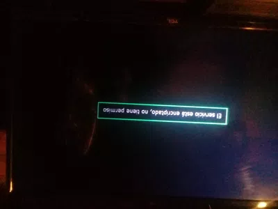 El servicio esta encriptado.o no tiene permiso