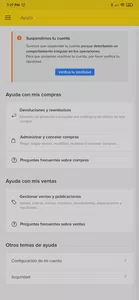 Cuenta suspendida