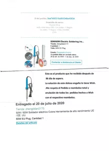 Necesito el producto que compré o reembolso de todos mis pedidos