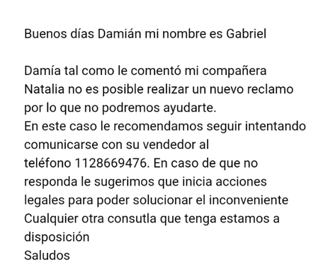 Necesito el producto o la plata q se me facturo en la factura de la tarjeta