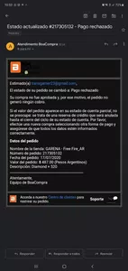 Pago cancelado