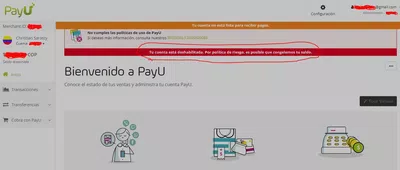 Estafa y retencion de fondos ilegalmente por parte de payu