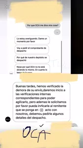 Informalidad de la empresa y mala comunicación de la empresa con oca