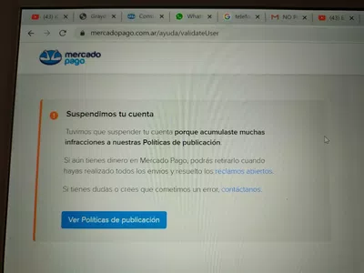 Suspendimos tu cuenta