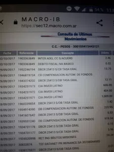 Que me reintegren todo los me debitaron