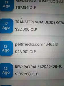 Reembolso servicio