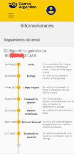 Está en sucursal el producto y no me lo envian a mi domicilio