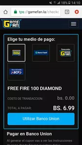 No me aparese tigo money en el metodo de pago