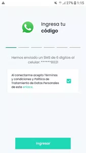 No recibo el código de verificación