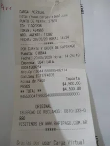 Transacción equivoquada