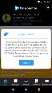 Estafa, de telecentro