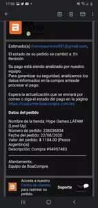 No me cargaron los diamantes