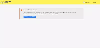 Suspensión de cuenta