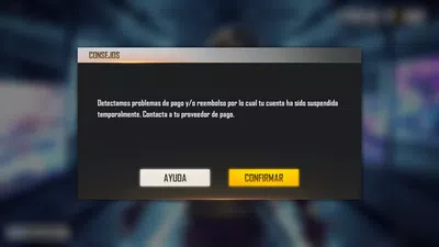 Mi cuenta está baniada por revisó mi ib en 196464924