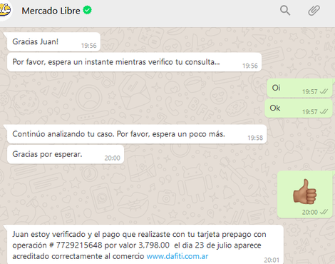 No me enviaron el producto por el cual pague