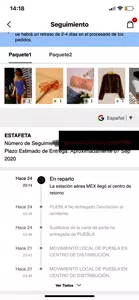 Paquete devuelto al remitente