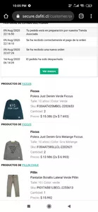 Productos faltantes
