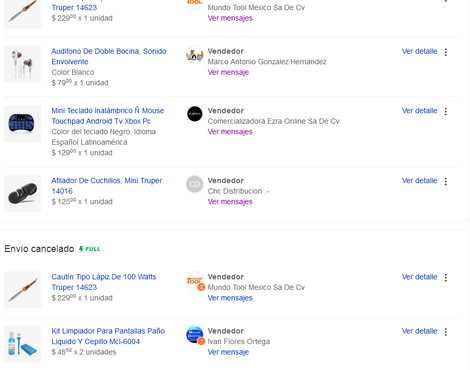 Pago de productos