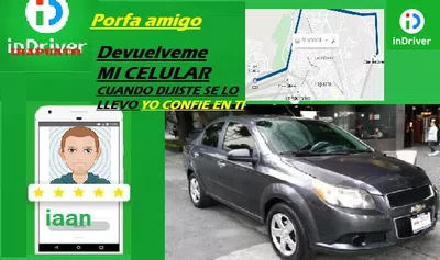 Devolucion de celular olvidado en una unidad indrive de irapuato gto