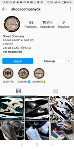 Estafa por compra de zapatillas