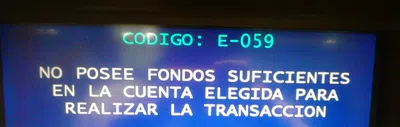 Tengo saldo disponible pero no me permite hacer extracción . error: e-059