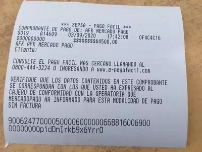 Ingreso de dinero no ingresado,pagado con sepsa pago facil