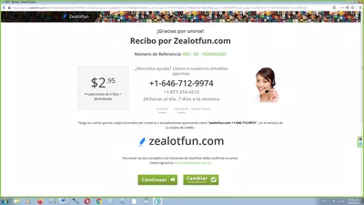 Fui unido a  zealotfun y registra083-82-1034044282 quieo cancelar