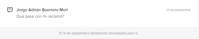 Mercado pago  no contesta mi reclamo