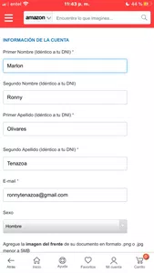 Ayuda : aguardando información solicitada vía mail