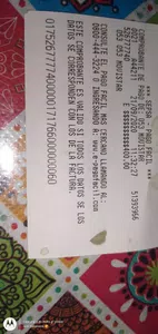 Kisiera un comprobante de de pago