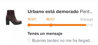 Reclamo a urbano envios vagos