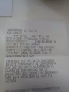 Informar un pago