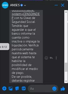 Cierre de cuenta pero no informan al anses