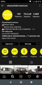 Estafadores chesterfield interiores