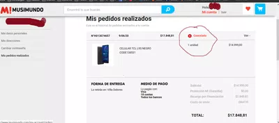 Me anularon compra sin devolver el dinero