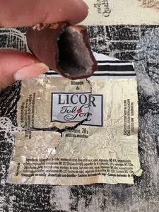 Bombón de licor, sin licor