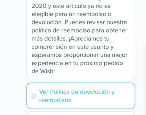 Nunca me llegó el producto y no recibí el reembolso
