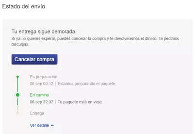 Demora en el envío full (ocasa) - 20 días