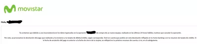 Inconsistencia de datos o falta de stock? movistar pésimo
