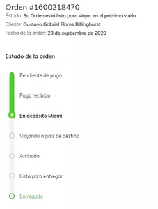 Seguimiento de envio