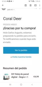 No tengo información del producto que compre