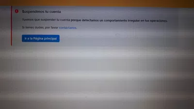 Suspencion de cuenta, me suspendieron la cuenta, ayuda