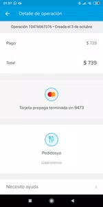 Pedidos ya me cobró y nunca recibí mi pedido