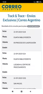 Paquete parado