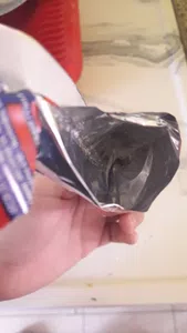 Turron empaquetado ya consumido