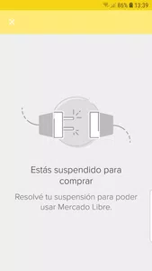 Suspensión de cuenta para comprar o vender