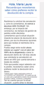 Nota de credito de despegar