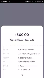 No llego una transferencia